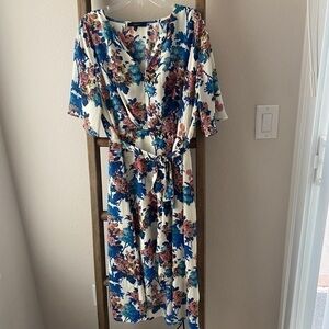 Wrap front dress - size M